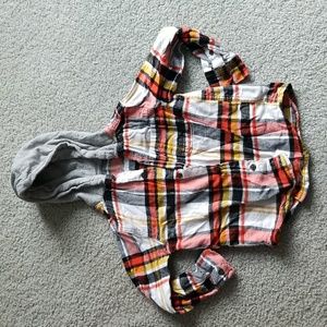 Hooded Shirt Jacket, Sz 4-5